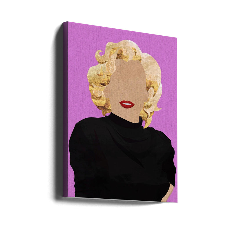 Faceless Marilyn Monroe Modern Art - Stretched Canvas, Poster or Fine Art Print I Heart Wall Art
