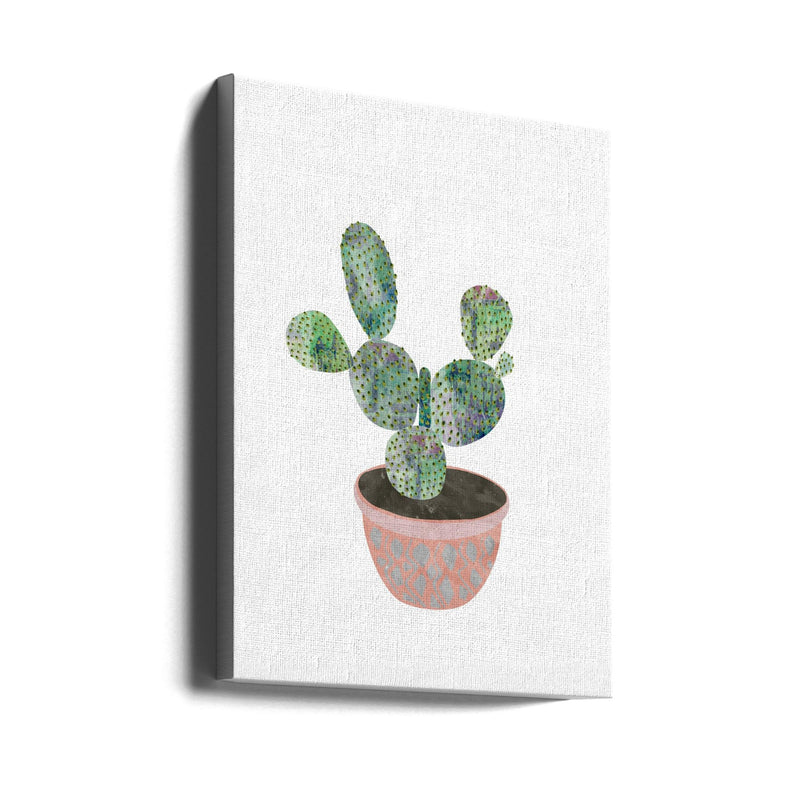 Boho scandi cactus 3 - Stretched Canvas, Poster or Fine Art Print I Heart Wall Art