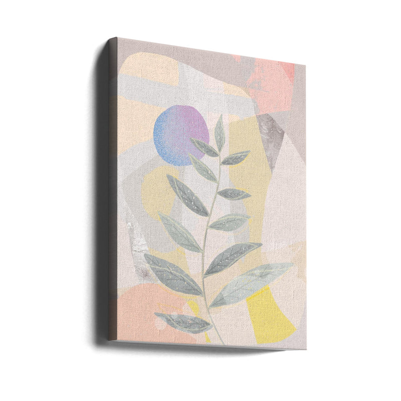 Blue Moon and Leaves - Stretched Canvas, Poster or Fine Art Print I Heart Wall Art