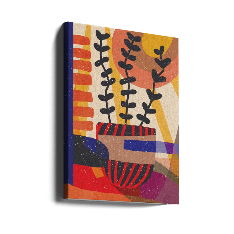 Plant in the Shadow - Stretched Canvas, Poster or Fine Art Print I Heart Wall Art