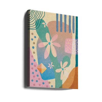 Abstraction of Flowers - Stretched Canvas, Poster or Fine Art Print I Heart Wall Art