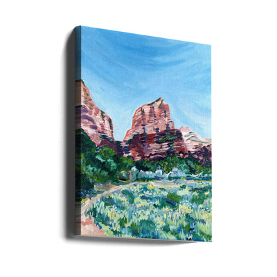 Angels Landing - Stretched Canvas, Poster or Fine Art Print I Heart Wall Art