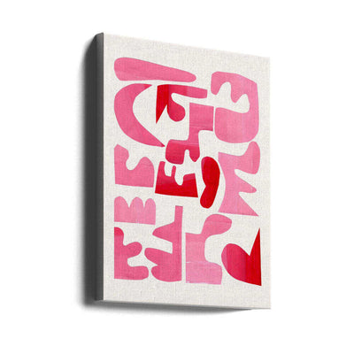 A Pink Puzzle - Stretched Canvas, Poster or Fine Art Print
