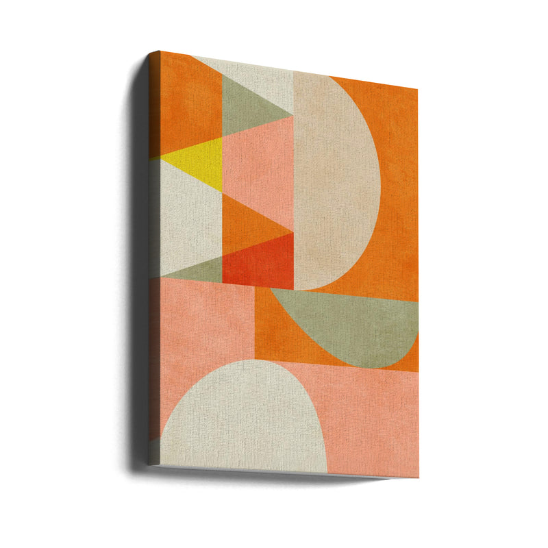 Summer Circles22 4 V - Stretched Canvas, Poster or Fine Art Print I Heart Wall Art