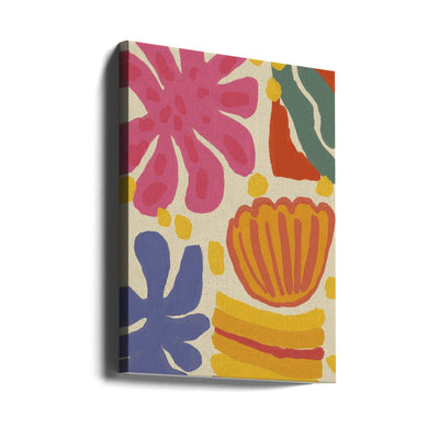 Happy Summer No 4 - Stretched Canvas, Poster or Fine Art Print I Heart Wall Art