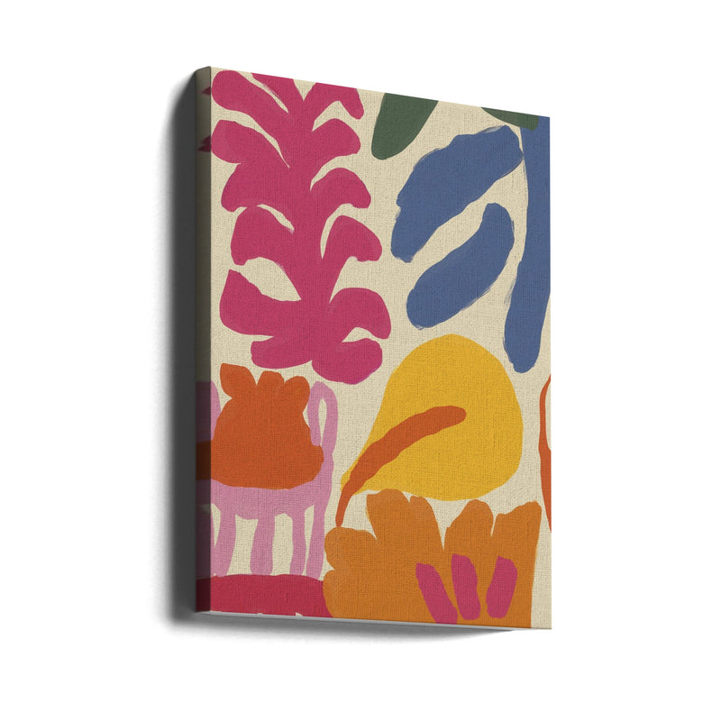 Happy Summer No 3 - Stretched Canvas, Poster or Fine Art Print I Heart Wall Art