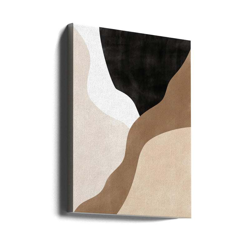 Abstract Beige and Brown Art - Stretched Canvas, Poster or Fine Art Print I Heart Wall Art