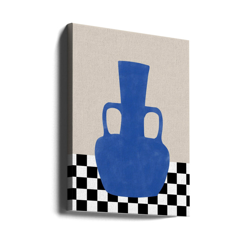 Azure Vase Chess Board - Stretched Canvas, Poster or Fine Art Print I Heart Wall Art