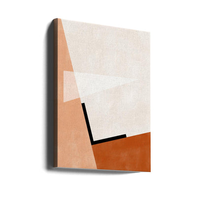 Abstract Geometric Art With Muted Tones - Stretched Canvas, Poster or Fine Art Print I Heart Wall Art