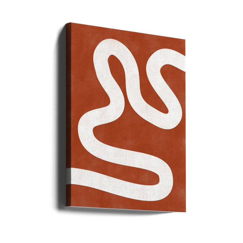 Crimson Pathways - Stretched Canvas, Poster or Fine Art Print I Heart Wall Art