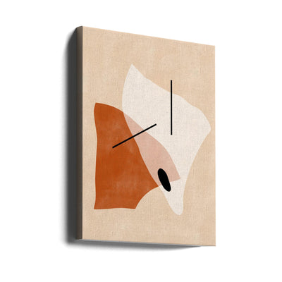 Geometric Shapes In Earthy Tones - Stretched Canvas, Poster or Fine Art Print I Heart Wall Art