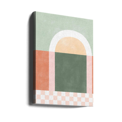 Geometric Composition With Pastel Colors - Stretched Canvas, Poster or Fine Art Print I Heart Wall Art
