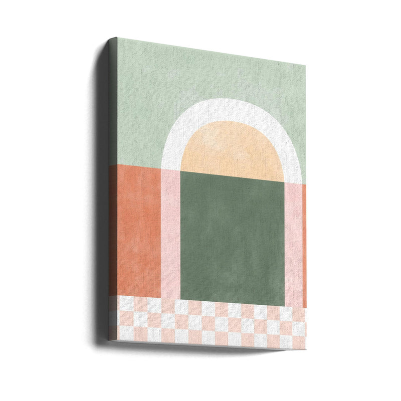 Geometric Composition With Pastel Colors - Stretched Canvas, Poster or Fine Art Print I Heart Wall Art