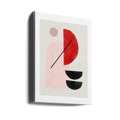 Geometric Shapes In A Minimalist Style - Stretched Canvas, Poster or Fine Art Print I Heart Wall Art