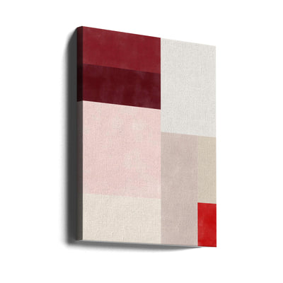 Crimson Hues Harmony - Stretched Canvas, Poster or Fine Art Print I Heart Wall Art