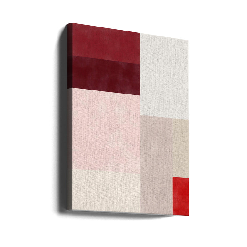 Crimson Hues Harmony - Stretched Canvas, Poster or Fine Art Print I Heart Wall Art