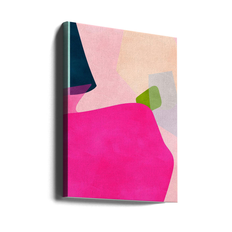 Pink pastel shape - Stretched Canvas, Poster or Fine Art Print I Heart Wall Art