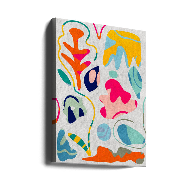 Matisse inspired shapes - Stretched Canvas, Poster or Fine Art Print I Heart Wall Art