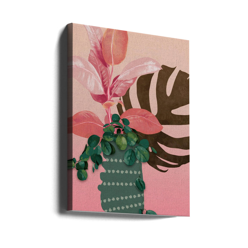 Leaves More 6 Kopie - Stretched Canvas, Poster or Fine Art Print I Heart Wall Art