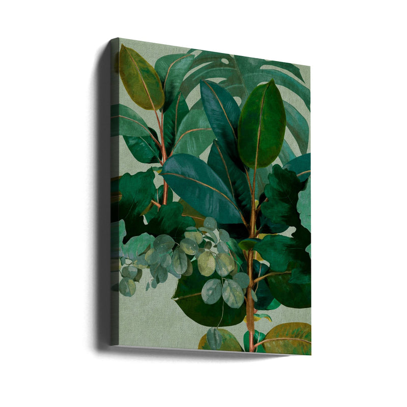 Leaves More 9 Kopie - Stretched Canvas, Poster or Fine Art Print I Heart Wall Art