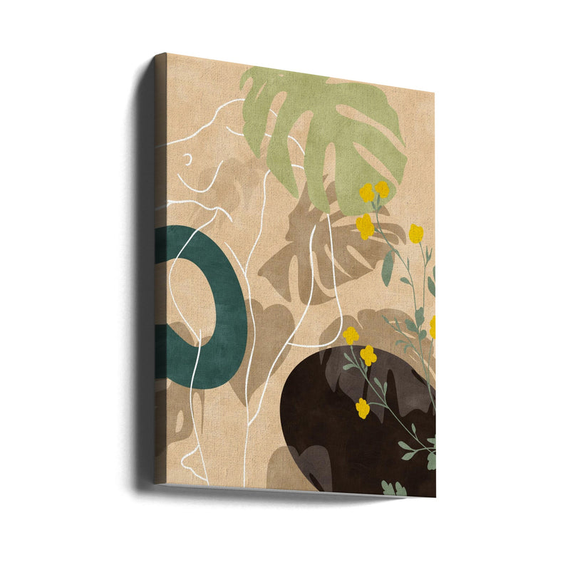 Leaves Nude 24. Januar 2021 13 Kopie - Stretched Canvas, Poster or Fine Art Print I Heart Wall Art