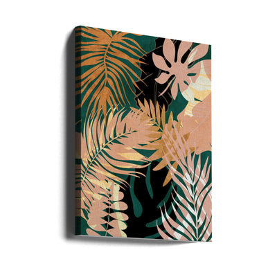 Leaves Summerly - Stretched Canvas, Poster or Fine Art Print I Heart Wall Art