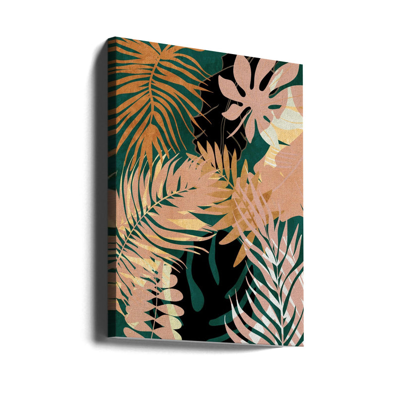 Leaves Summerly - Stretched Canvas, Poster or Fine Art Print I Heart Wall Art