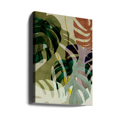 Leaves More 3 Kopie - Stretched Canvas, Poster or Fine Art Print I Heart Wall Art