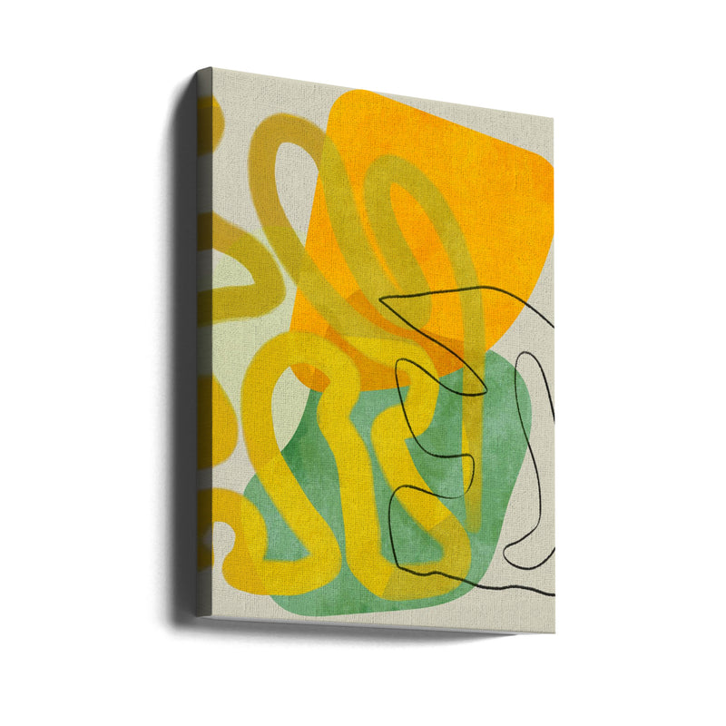 Painted Lines 8 Kopie - Stretched Canvas, Poster or Fine Art Print I Heart Wall Art