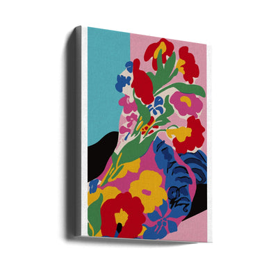 Market Flowers - Stretched Canvas, Poster or Fine Art Print I Heart Wall Art