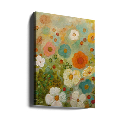 Flower Whirl - Stretched Canvas, Poster or Fine Art Print I Heart Wall Art