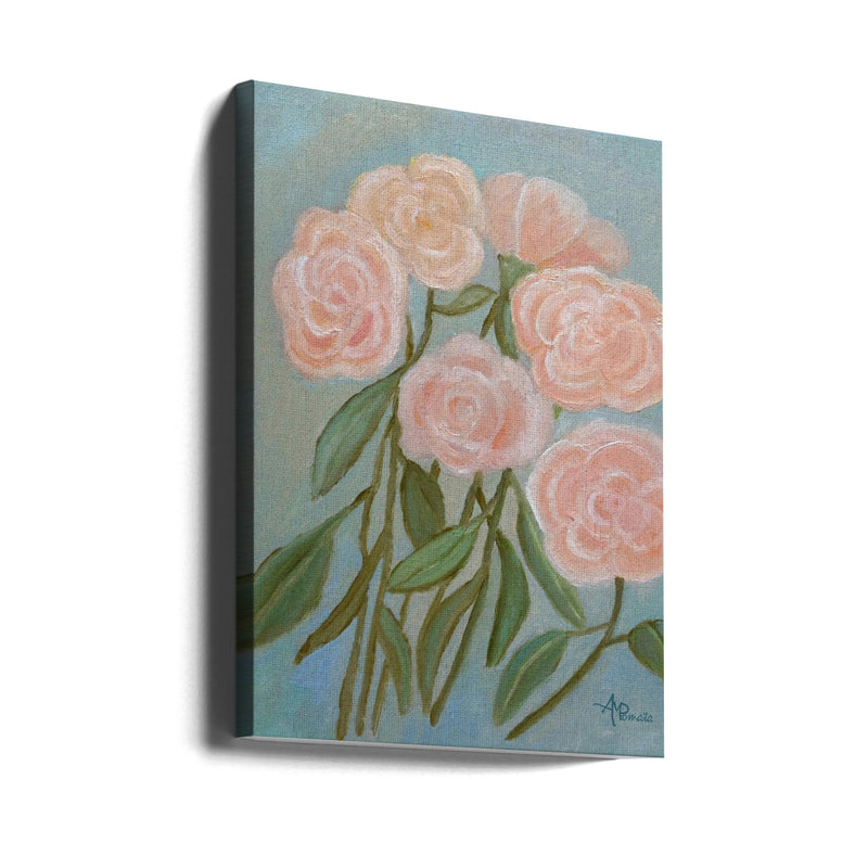 Bunch of Roses - Stretched Canvas, Poster or Fine Art Print I Heart Wall Art