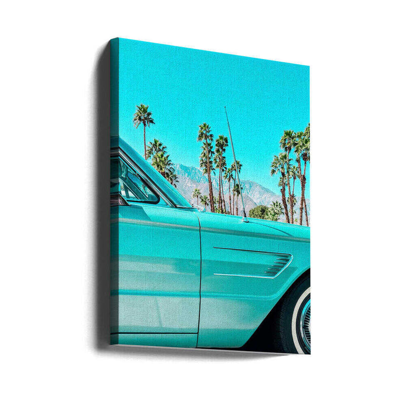 Teal Thunderbird in Palm Springs - Stretched Canvas, Poster or Fine Art Print I Heart Wall Art
