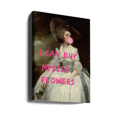 I Can Buy Myself Flowers - Stretched Canvas, Poster or Fine Art Print I Heart Wall Art