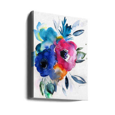 Floralno9 - Stretched Canvas, Poster or Fine Art Print I Heart Wall Art