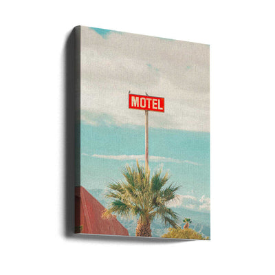 This Motel is for the Birds - Stretched Canvas, Poster or Fine Art Print I Heart Wall Art