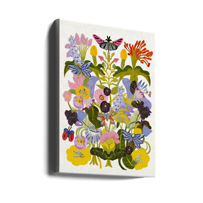 9933x14043 Din Sleeping 143 Abstract Autumn Floral.png - Stretched Canvas, Poster or Fine Art Print I Heart Wall Art