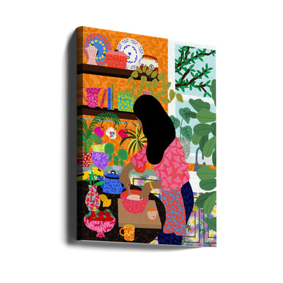 9933x14043 Din 128 Cooking My Breakfast - Stretched Canvas, Poster or Fine Art Print I Heart Wall Art