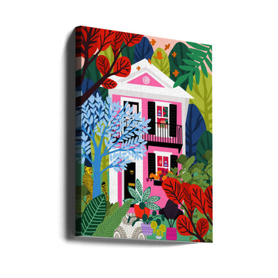 9933x14043 Din 79 House In the Woods - Stretched Canvas, Poster or Fine Art Print I Heart Wall Art