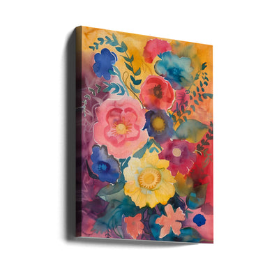 Watercolor Floral No. 6 - Stretched Canvas, Poster or Fine Art Print I Heart Wall Art