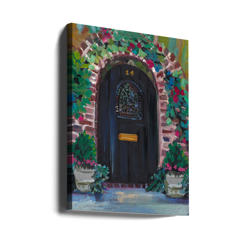 Black Door - Stretched Canvas, Poster or Fine Art Print I Heart Wall Art