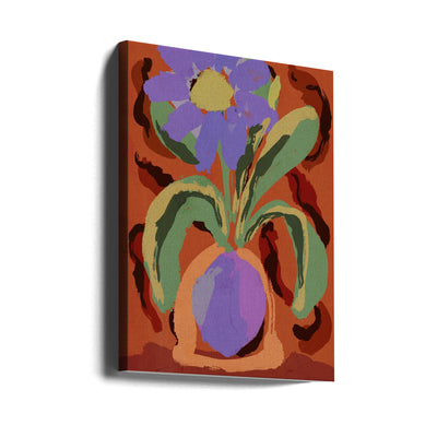Violet Flower - Stretched Canvas, Poster or Fine Art Print I Heart Wall Art