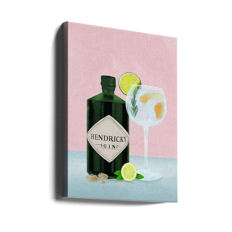 Gin Tonic - Stretched Canvas, Poster or Fine Art Print I Heart Wall Art