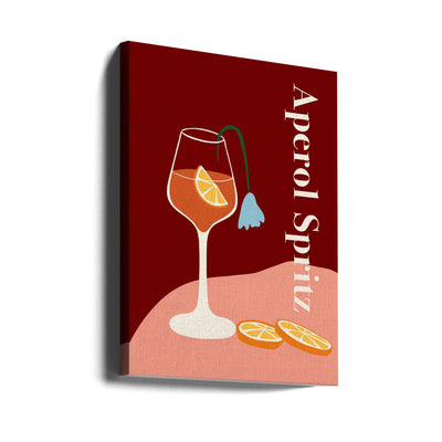 Aperol Spritz - Stretched Canvas, Poster or Fine Art Print I Heart Wall Art