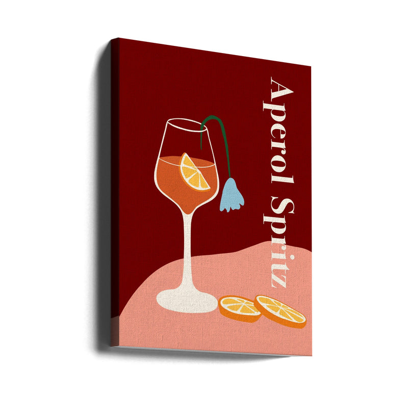 Aperol Spritz - Stretched Canvas, Poster or Fine Art Print I Heart Wall Art