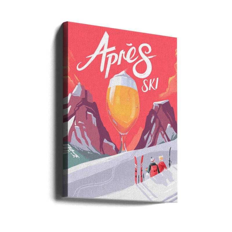 Apés Ski - Stretched Canvas, Poster or Fine Art Print