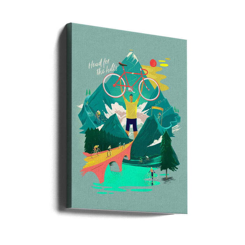 Head for the Hills - Stretched Canvas, Poster or Fine Art Print