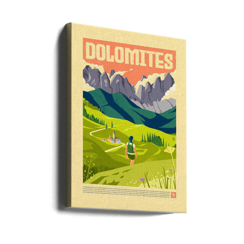 The Dolomites - Stretched Canvas, Poster or Fine Art Print