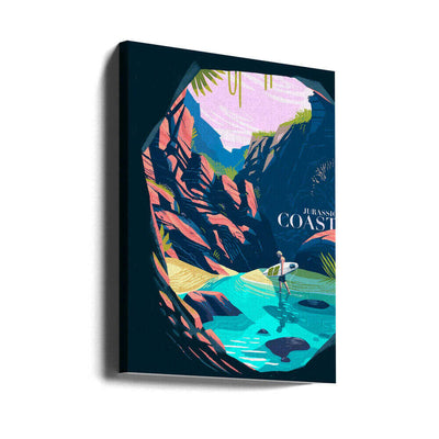 Jurassic Coast - Stretched Canvas, Poster or Fine Art Print