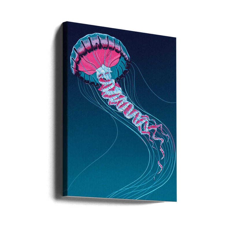 Lions Mane Jellyfish - Stretched Canvas, Poster or Fine Art Print